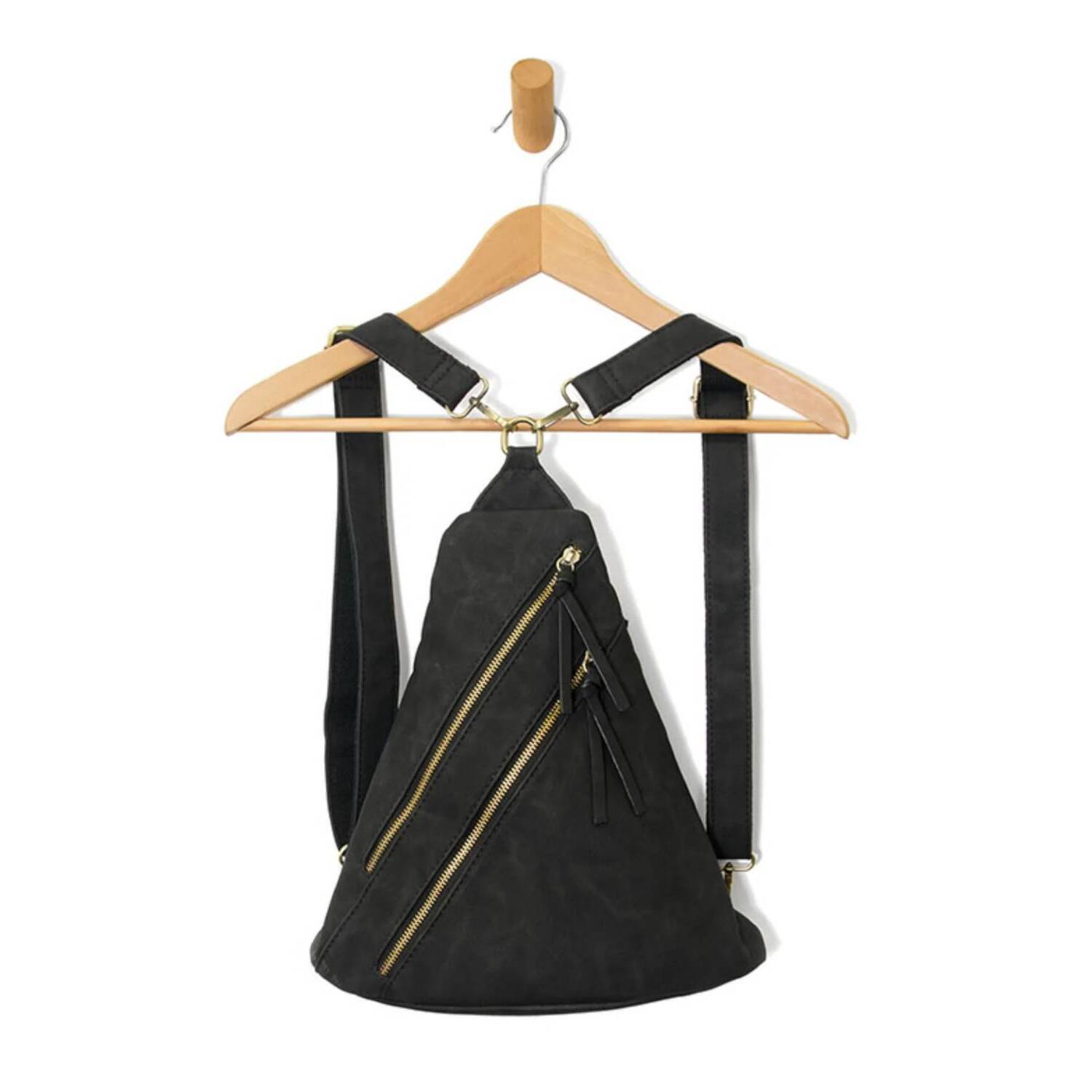 New Joy Susan Women's Peyton Convertible Backpack In Black